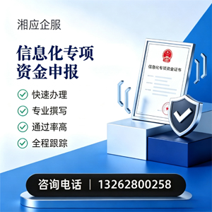 黄山信息化专项资金申报服务